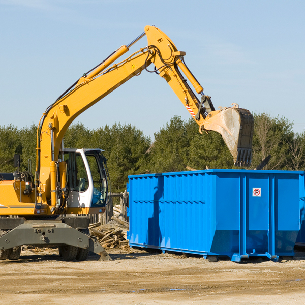 is there a minimum or maximum amount of waste i can put in a residential dumpster in Rainbow CA